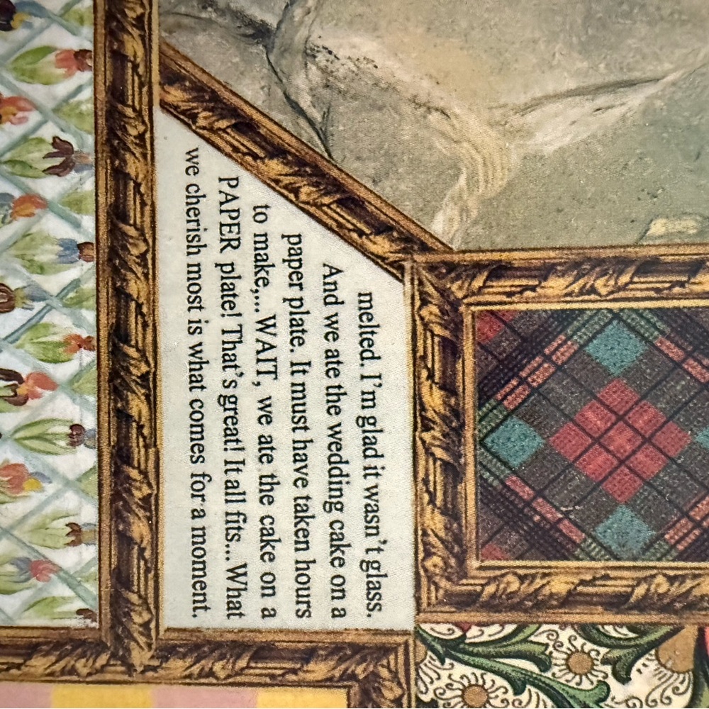 Mackenzie Childs set of 4 placemats Pimpernel Cork Backing - Picture 4 of 13